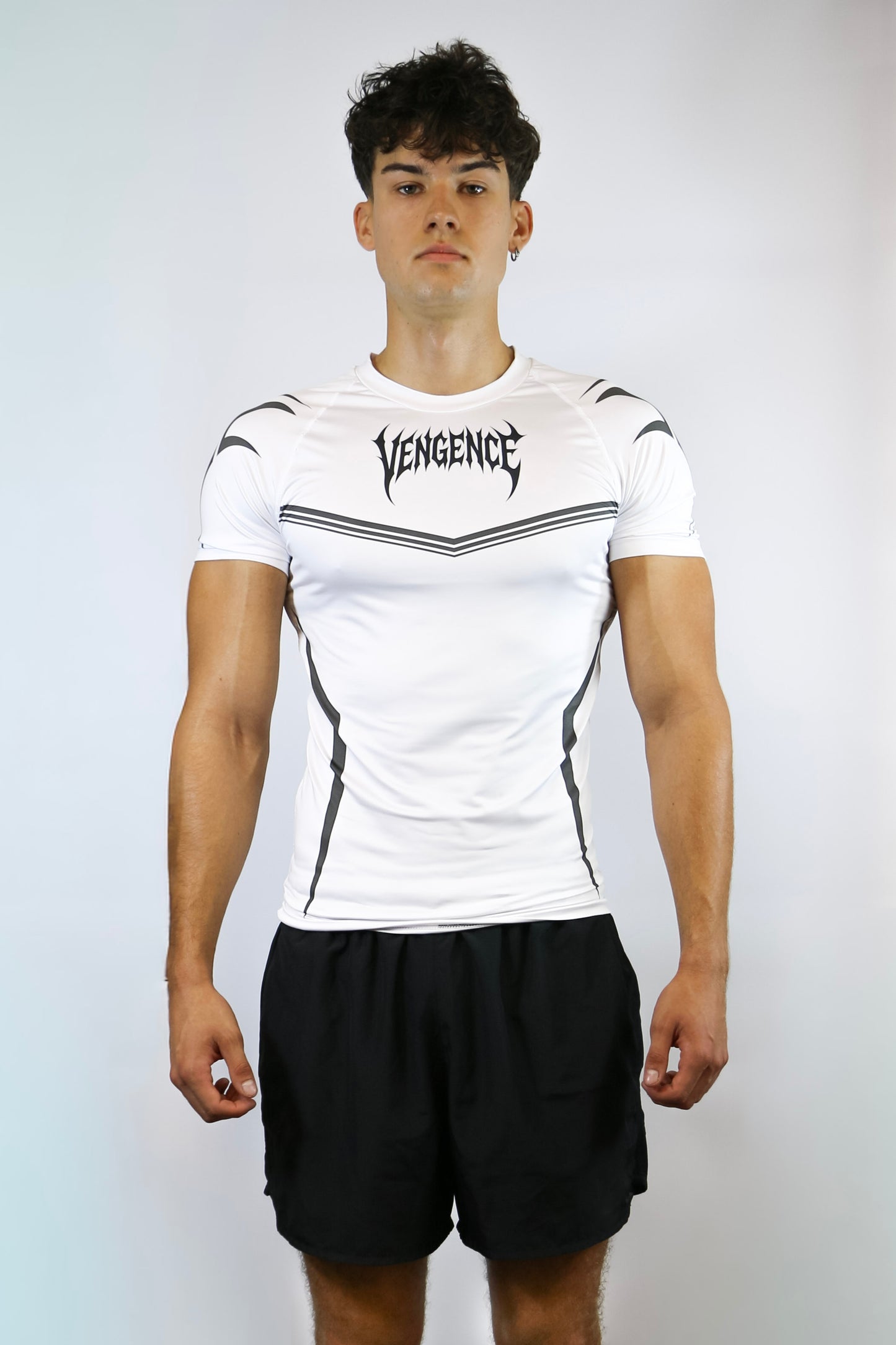 TRIBAL COMPRESSION T-SHIRT WHITE