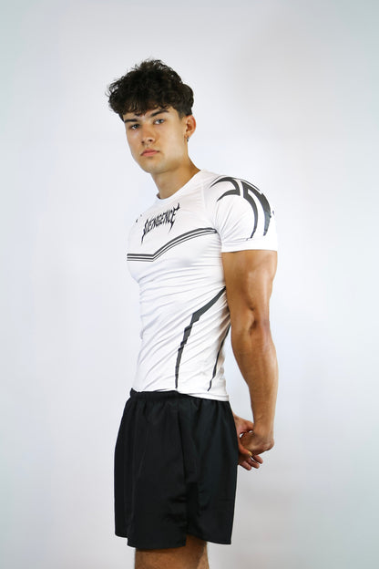 TRIBAL COMPRESSION T-SHIRT WHITE