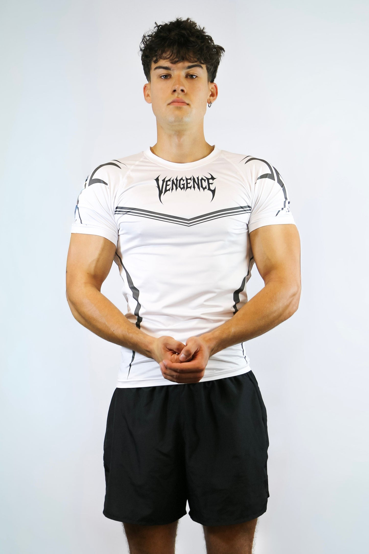 TRIBAL COMPRESSION T-SHIRT WHITE