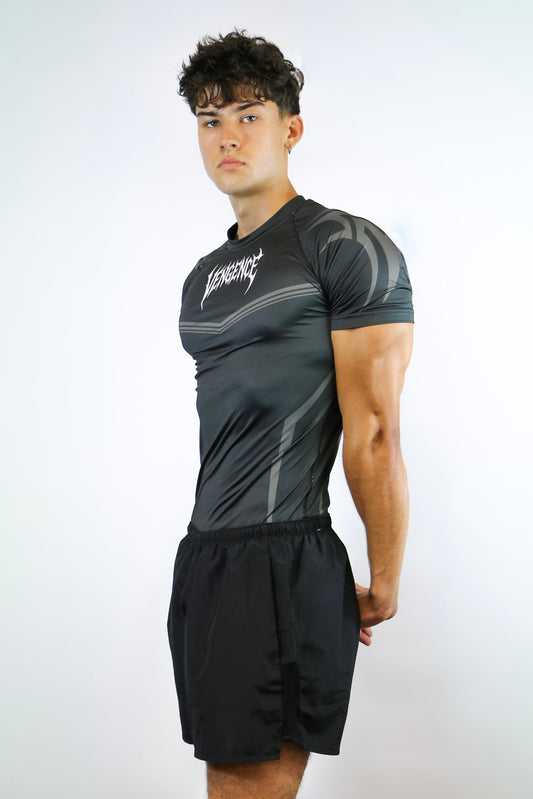 TRIBAL COMPRESSION T-SHIRT BLACK
